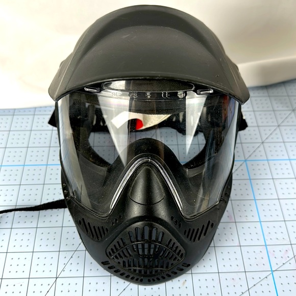 Tippman Paintball Mask with visor and neck strap Black excellent condition. - Picture 1 of 5